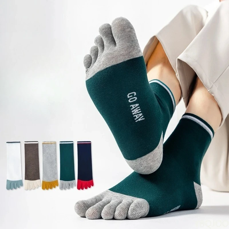 Toe Sock Split - 봄과 가을에 유행하는 남성용 중간 길이