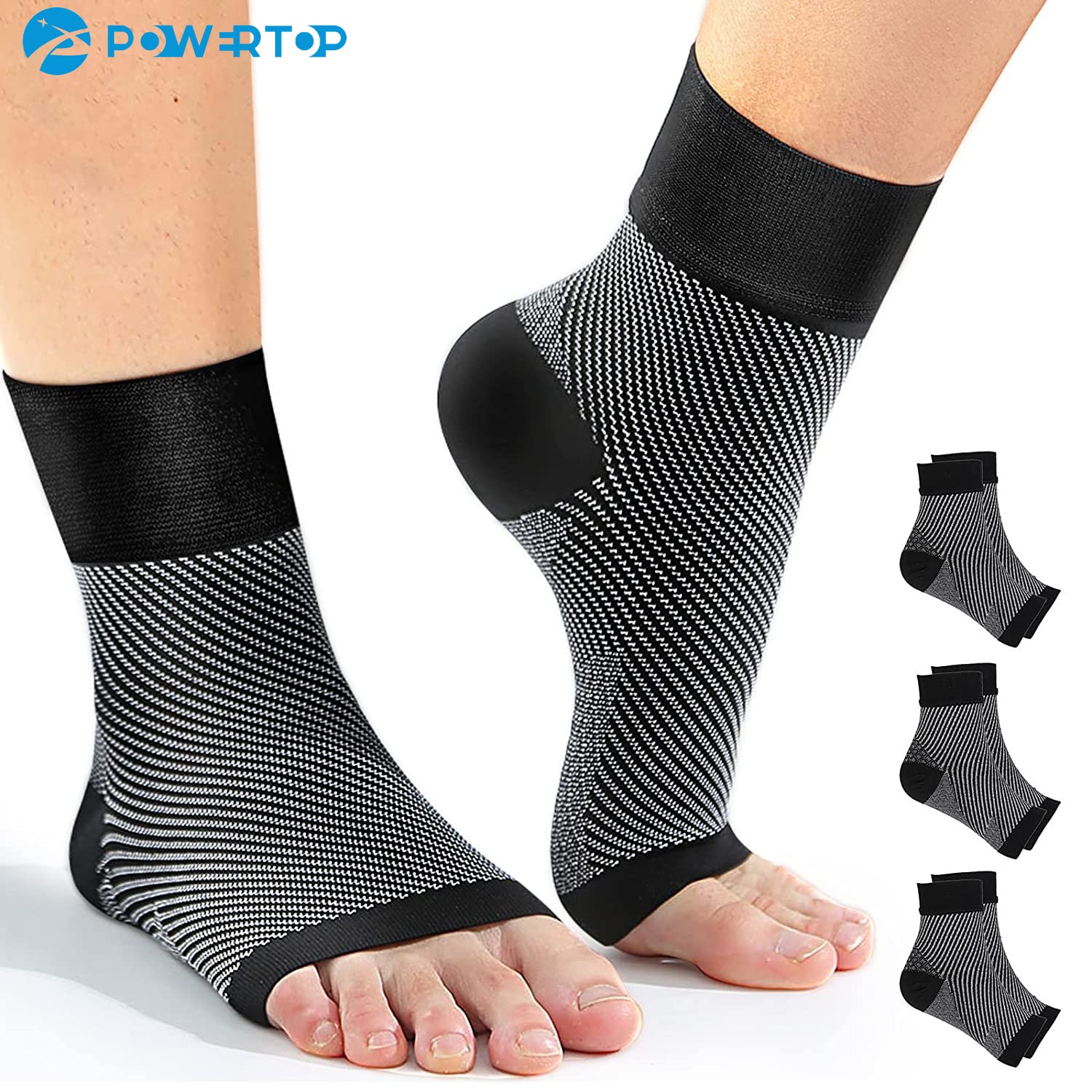 Ankle Brace Sock - 1 쌍 발바닥 근막염 압축 양말,