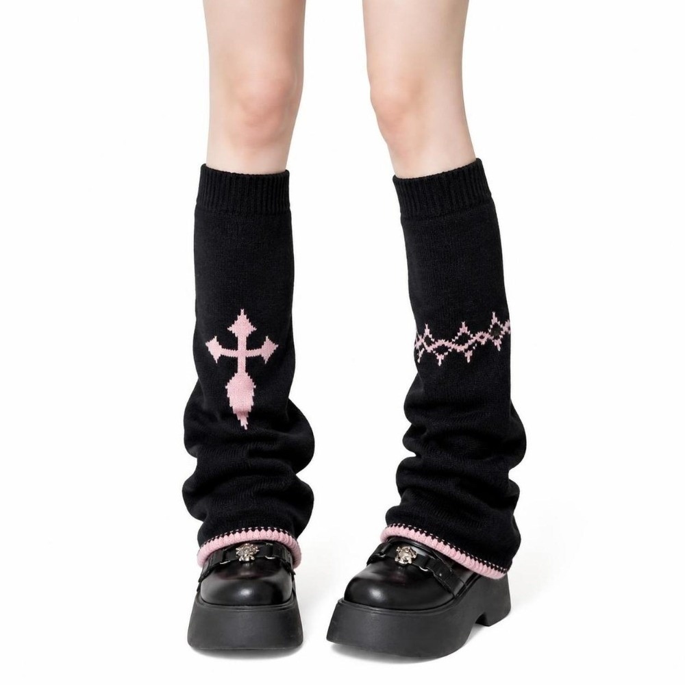 Boot Sock Slouchy - 알트 스타일 비대칭 니트 레그 워머