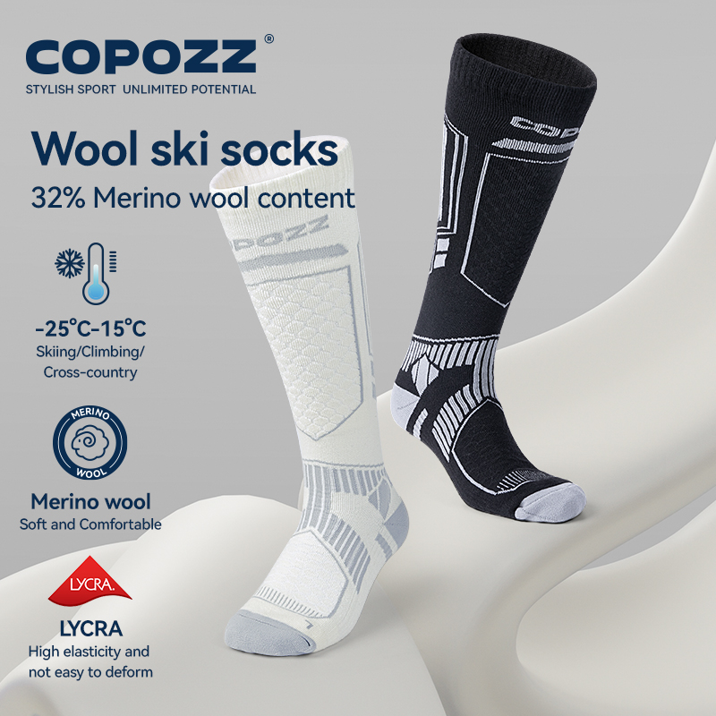 Wool Hiking Sock - COPOZZ 새로운 겨울 스키 양말 남성