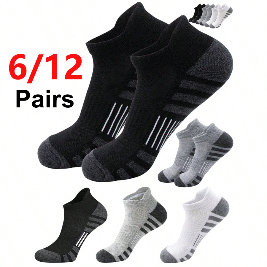 Athletic Sock Cushion - 6/24 쌍 쿠션형 통기성 발목 운동용