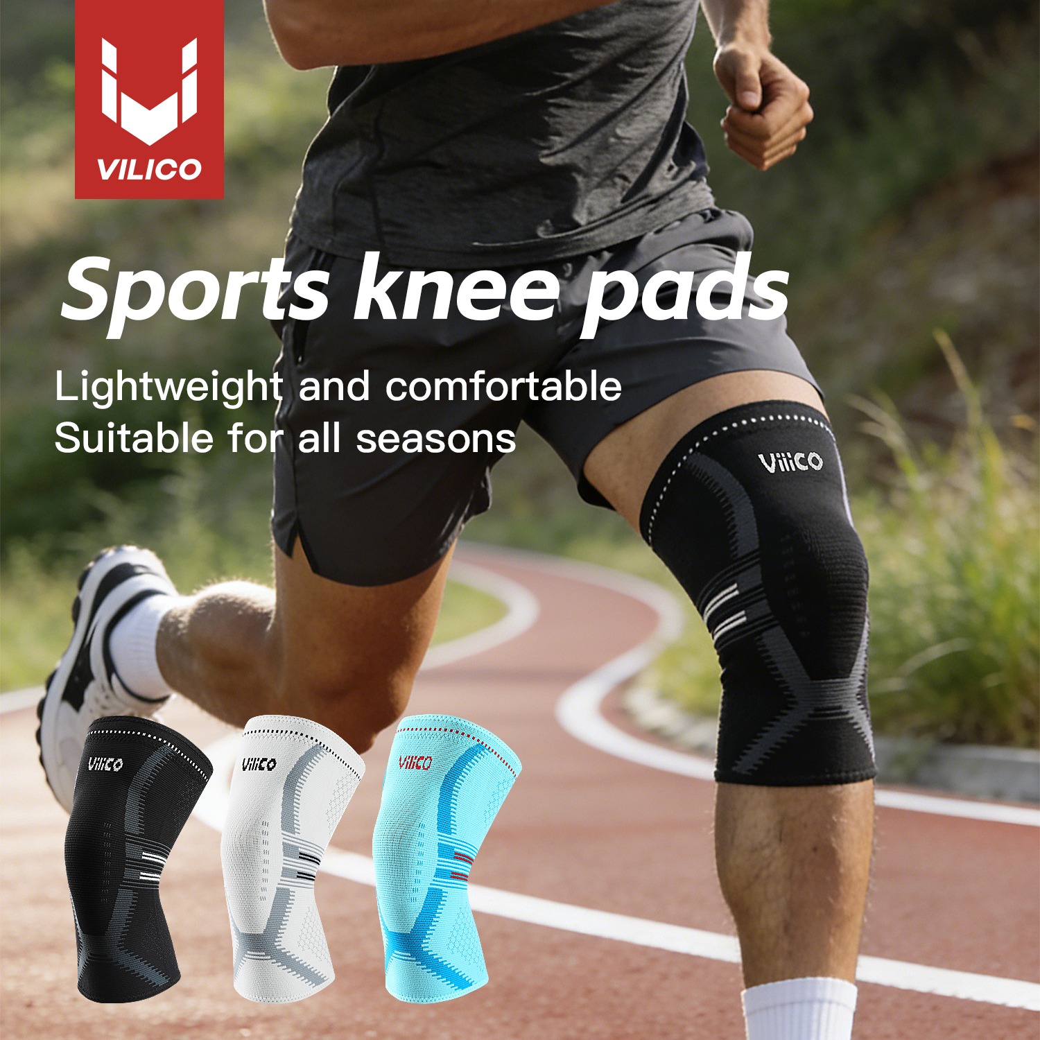 Compression Sleeve Calf - 여성 및 남성용 무릎 보호대 1개