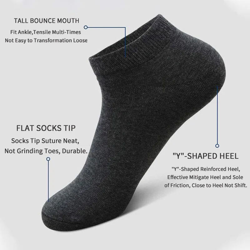 5켤레 유니섹스 캐주얼 무지 보트 양말 얇고 통기성 좋 - Ankle Sock Low Cut 리뷰 및 가격