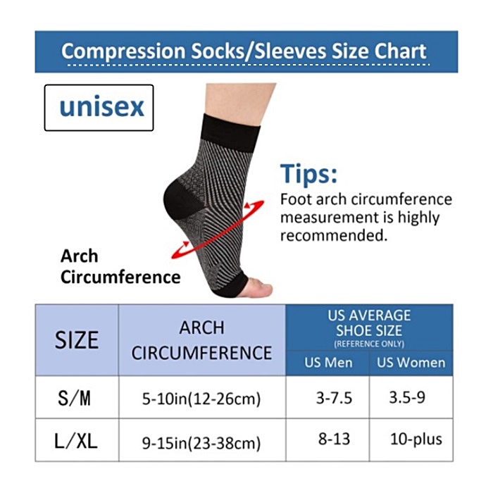 통증 완화용 신경병증 양말, 발목 브레이스 양말, 건염 - Ankle Brace Sock 리뷰 및 가격