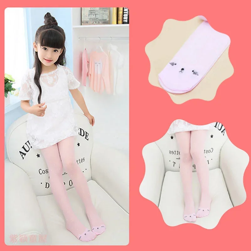 달콤한 고양이 프린트 여아 팬티스타킹 얇은 시스루 통기 - Tights Pantyhose Sheer 리뷰 및 가격
