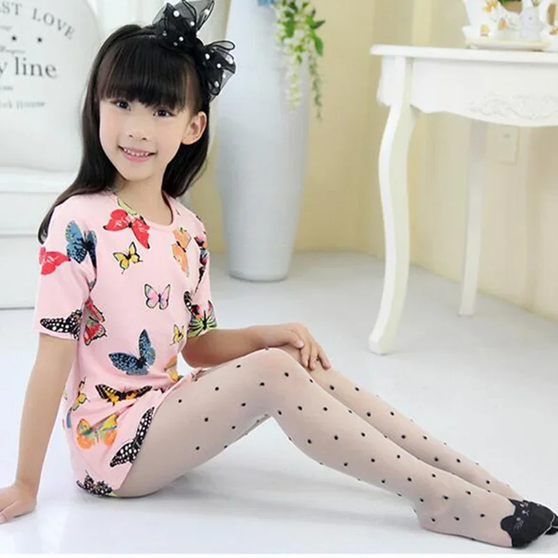 달콤한 고양이 프린트 여아 팬티스타킹 얇은 시스루 통기 - Tights Pantyhose Sheer 리뷰 및 가격