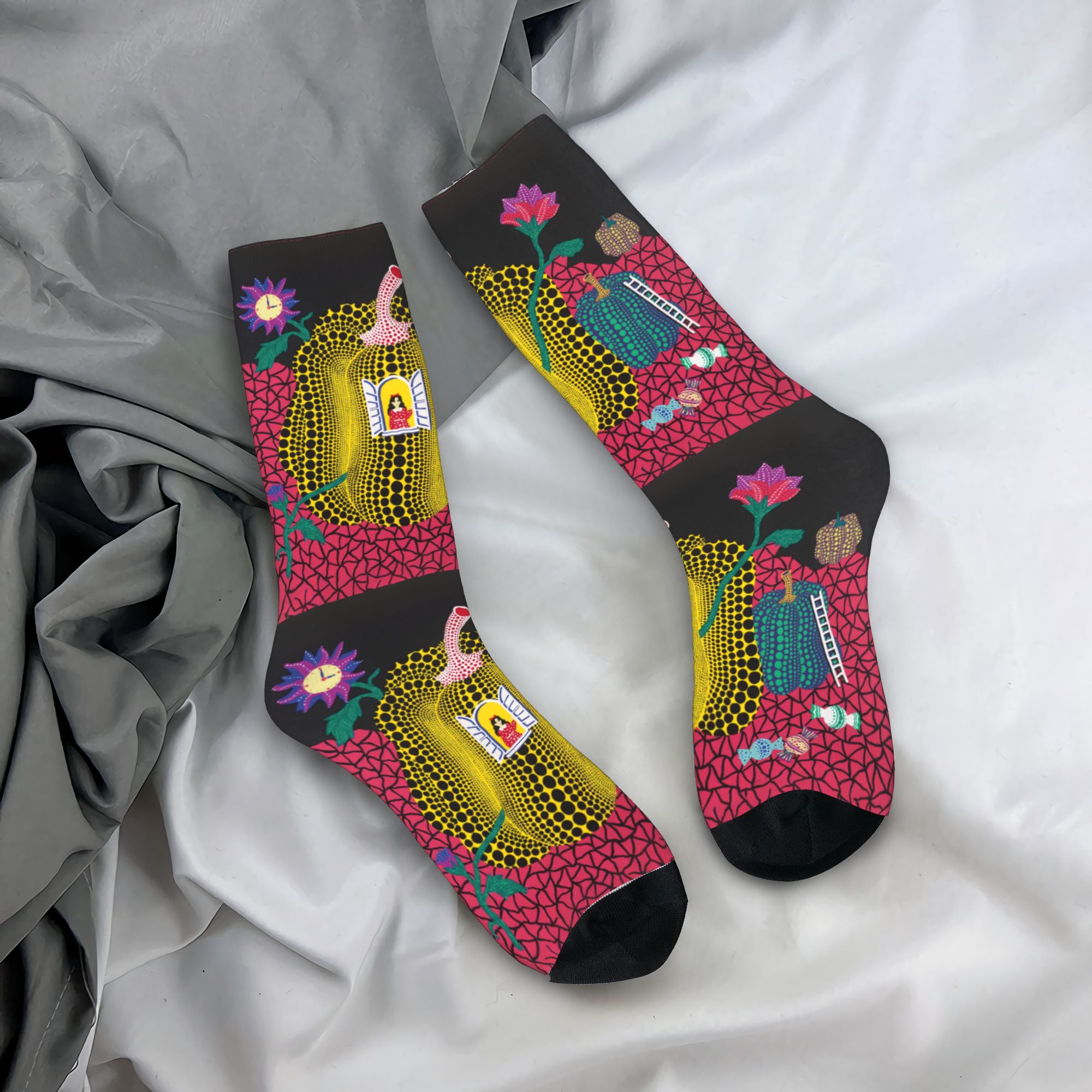 맞춤형 야요이 쿠사마 추상화 남성용 크루 양말 유니섹스 - Dress Sock Men 리뷰 및 가격