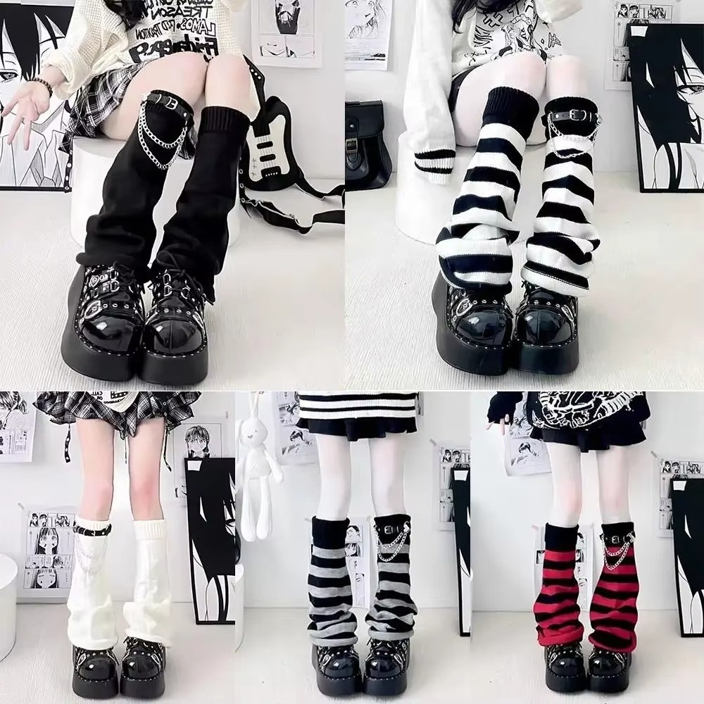 일본 스타일 하라주쿠 니트 레그 워머, 루즈핏 니트 스 - Boot Sock Slouchy 리뷰 및 가격