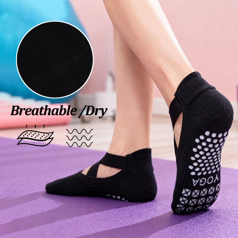 여성용 논슬립 요가 양말 실리콘 실내 코튼 밴드 백리스 - Grip Sock Yoga 리뷰 및 가격