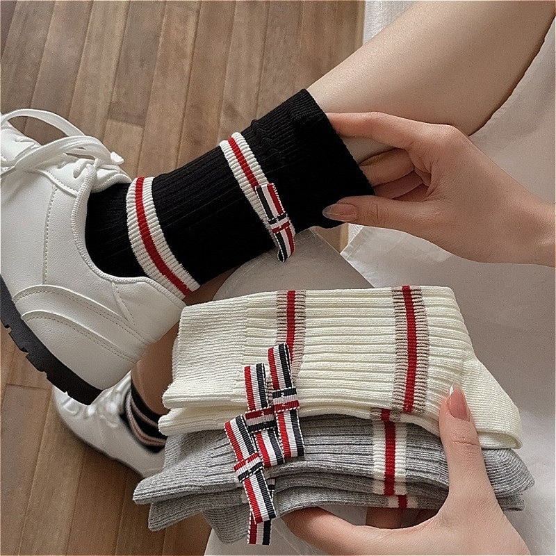 여성용 3켤레 코튼 스트라이프 보우 크루삭스 프레피 스 - Cotton Crew Sock Pack 리뷰 및 가격