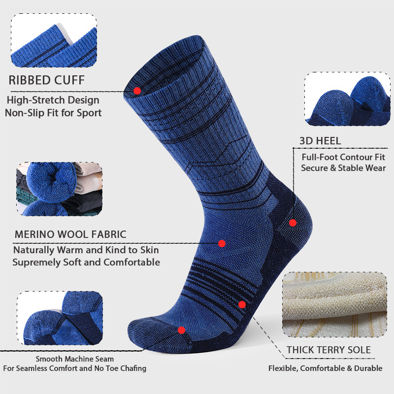 메리노 울 부츠 양말, 보온성 좋은 겨울용 두꺼운 쿠션 - Thermal Sock Winter 리뷰 및 가격