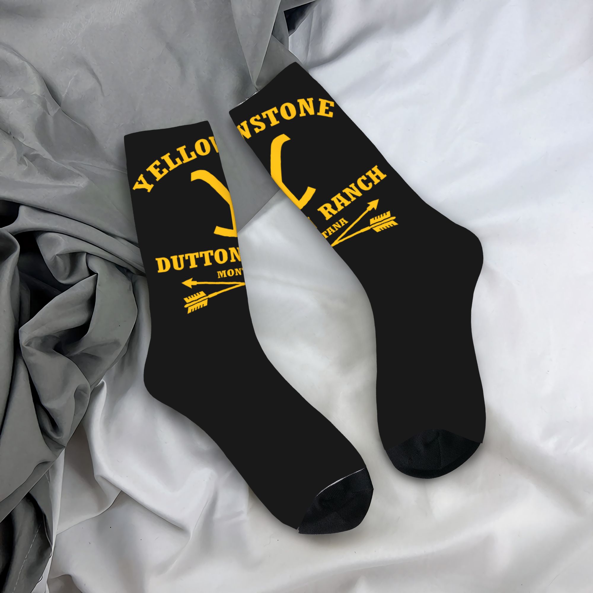 맞춤형 Yellowstone Dutton Ranch 남 - Dress Sock Men 리뷰 및 가격